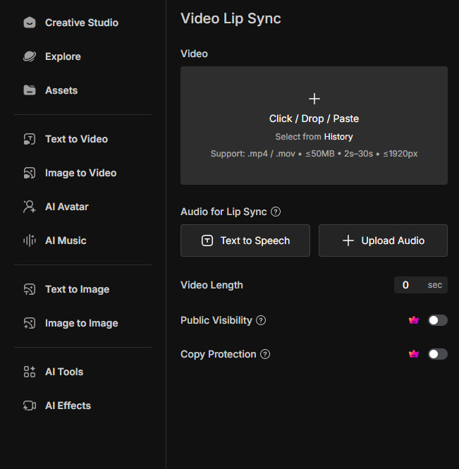 MindVideo AI lip sync tool for creating a talking baby podcast video.